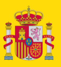 Logotipo del gobierno de España usando en todos los logos de los diferentes ministerios. Este logo se ha usado como imagen principal del Tutorial publicado por Savia Formación donde explican paso a paso como tramitar la solicitud el certificado de profesionalidad.